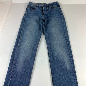 Levi's Jeans Women's 25 Wedgie Skinny Fit Crop Coyote Desert Blue Stretch Denim